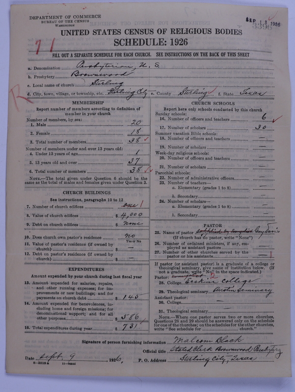Scan of Presbyterian Church in the United States: 3396