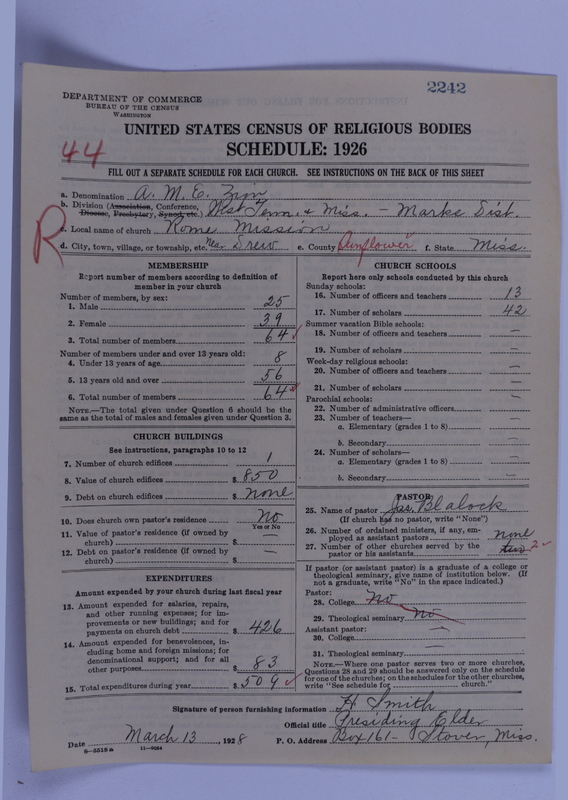 Scan of African Methodist Episcopal Zion Church: 2242