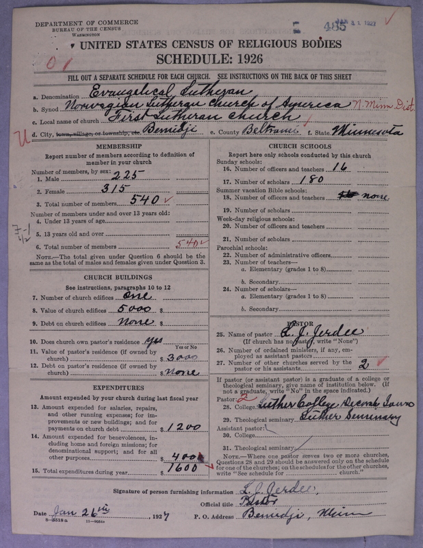 Scan of Norwegian Lutheran Church of America: 485