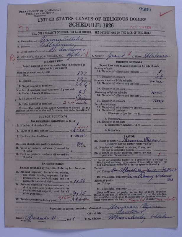 Scan of Roman Catholic Church: 9609