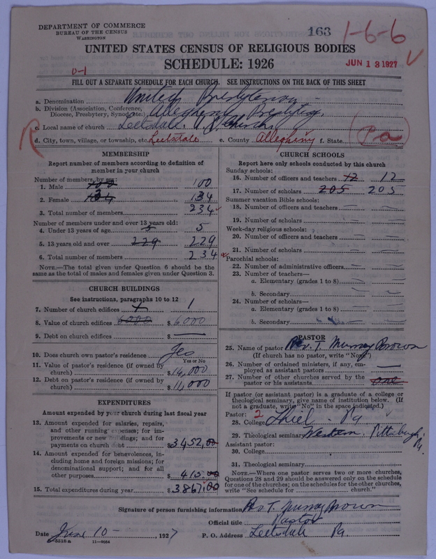 Scan of United Presbyterian Church of North America: 163