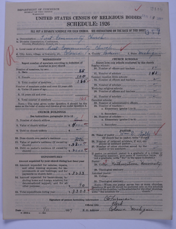 Scan of Congregational Churches: 2449