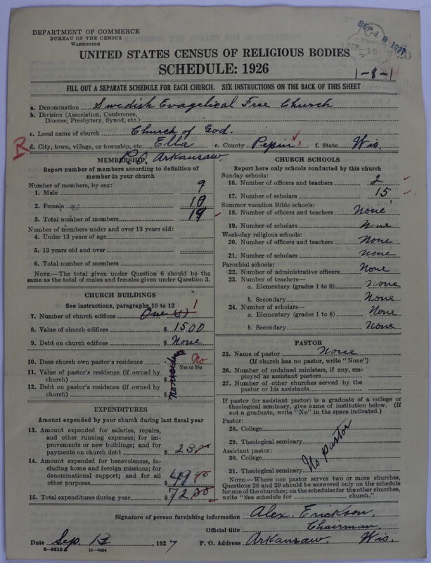 Scan of Swedish Evangelical Free Church of the United States of America: 20