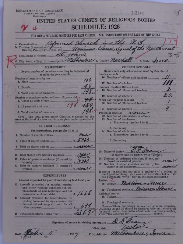 Scan of Reformed Church in the United States: 1404