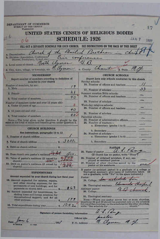 Scan of Church of the United Brethren in Christ: 17