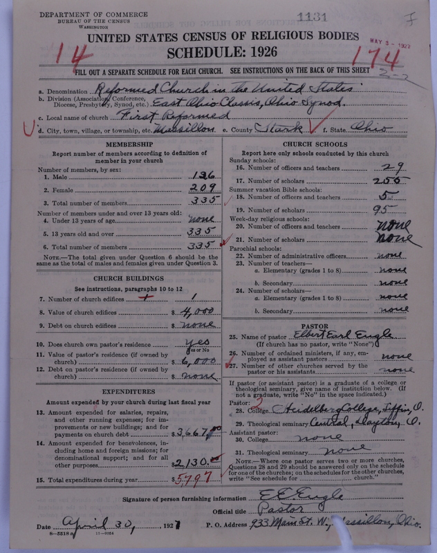 Scan of Reformed Church in the United States: 1131