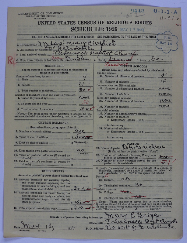 Scan of Negro Baptists: 9442