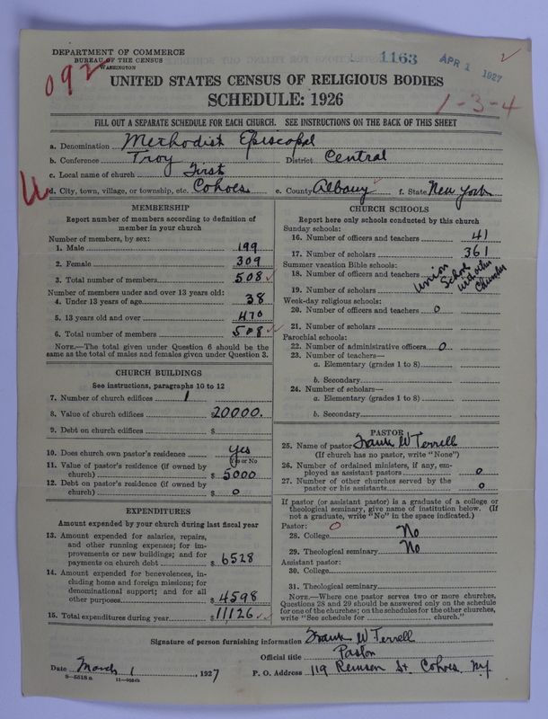 Scan of Methodist Episcopal Church: 1163