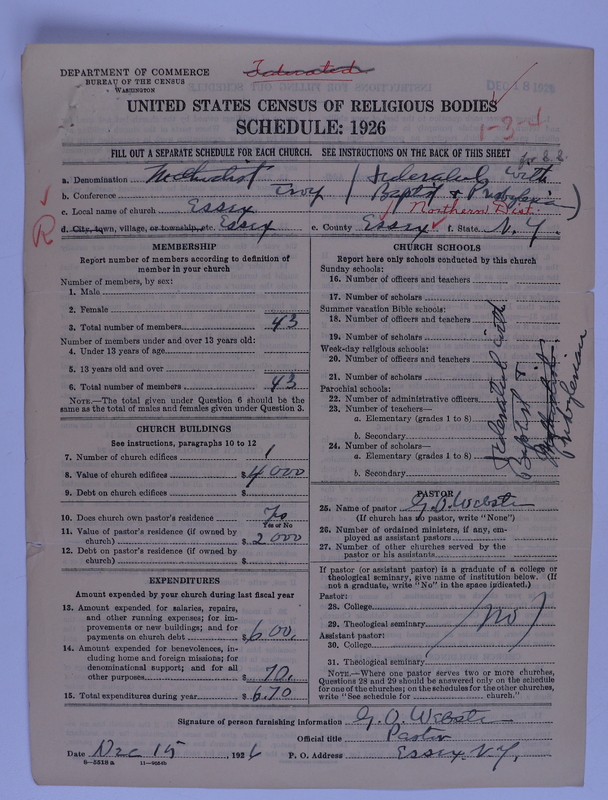 Scan of Federated Churches: