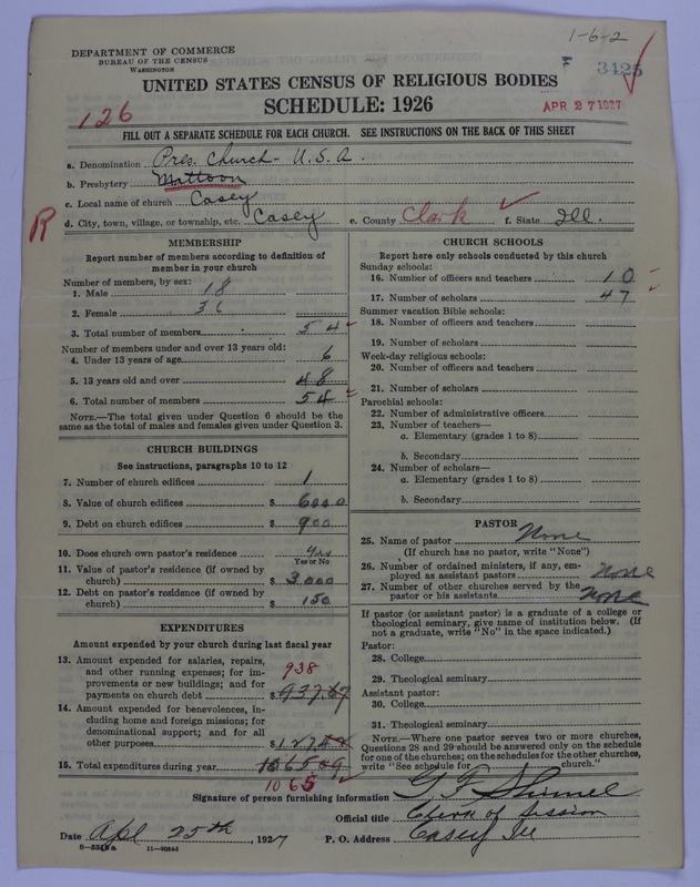 Scan of Presbyterian Church in the United States of America: 3425