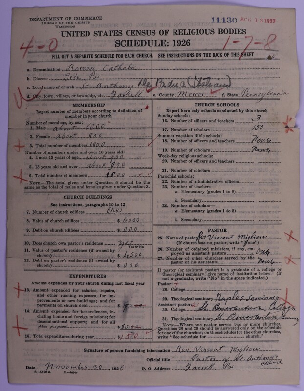Scan of Roman Catholic Church: 11130
