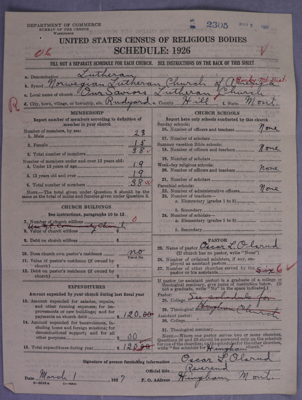 Scan of Norwegian Lutheran Church of America: 2305