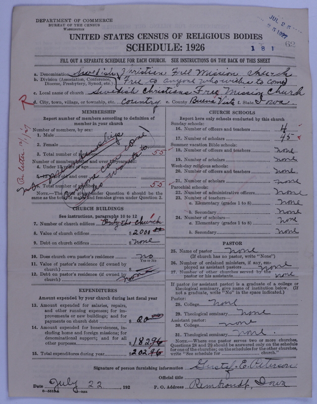 Scan of Swedish Evangelical Free Church of the United States of America: 62
