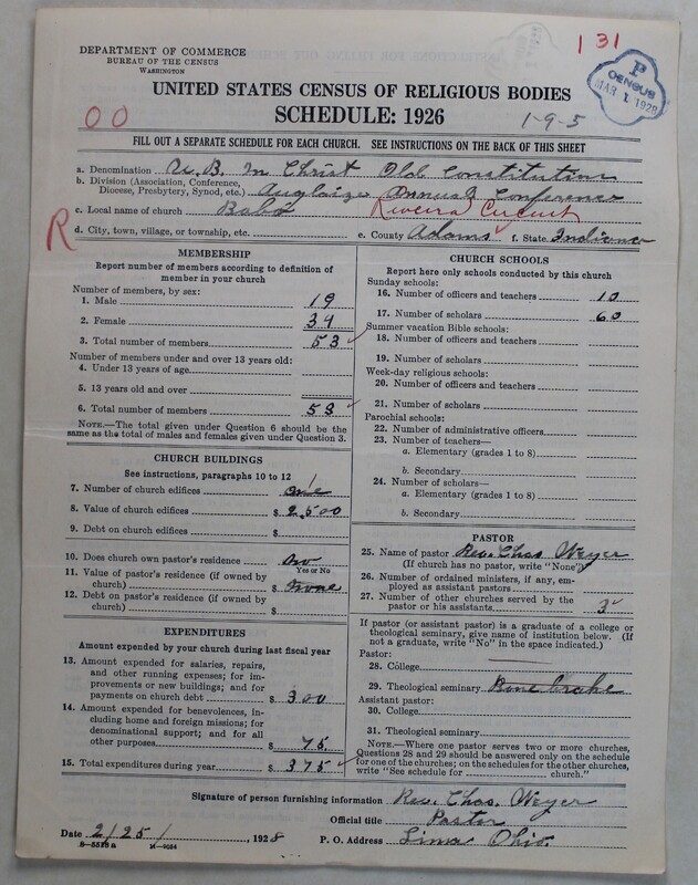 Scan of Church of the United Brethren in Christ (Old Constitution): 131