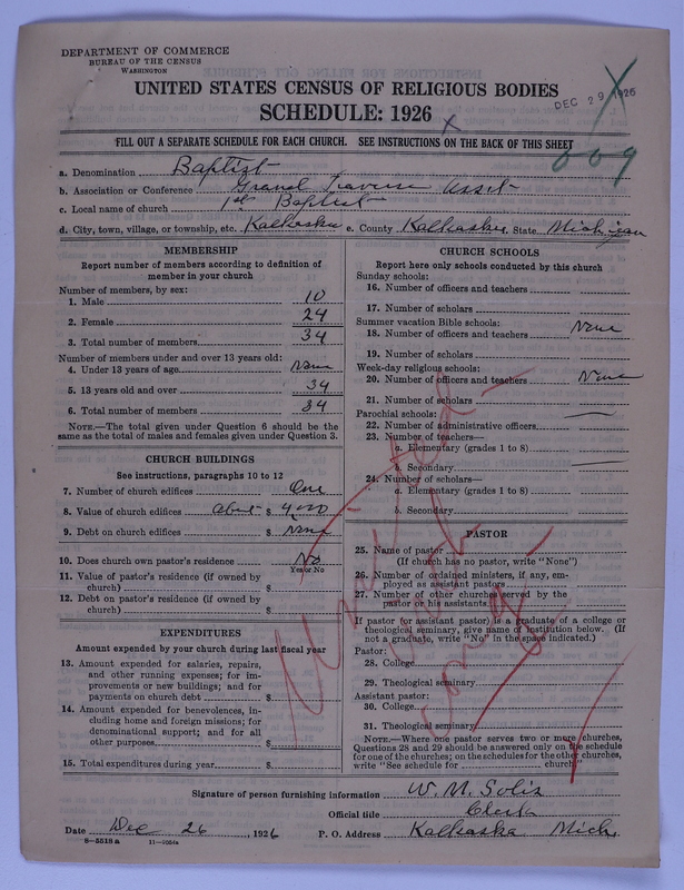 Scan of Federated Churches: