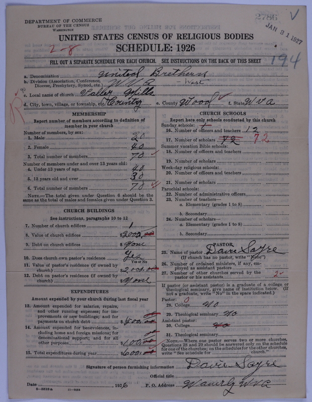 Scan of Church of the United Brethren in Christ: 2786