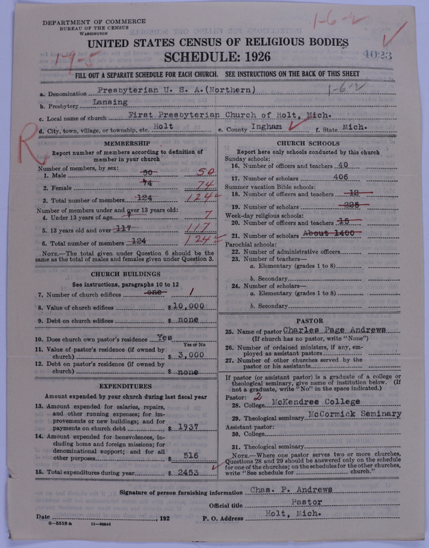 Scan of Presbyterian Church in the United States of America: 4023