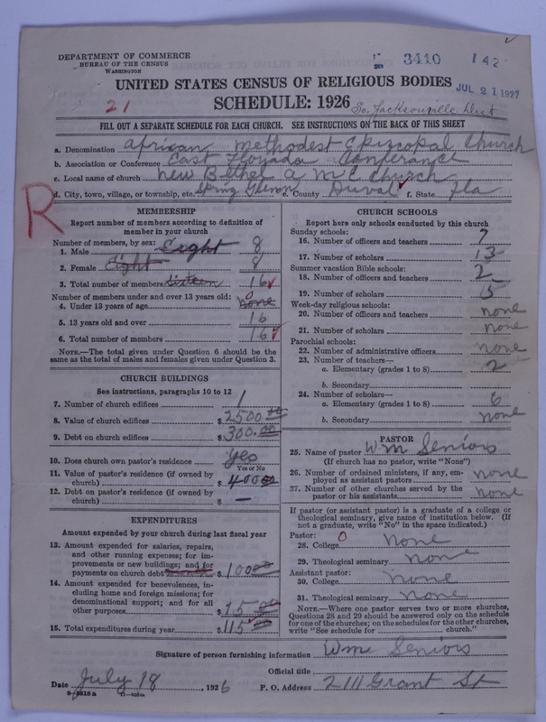Scan of African Methodist Episcopal Church: 3410