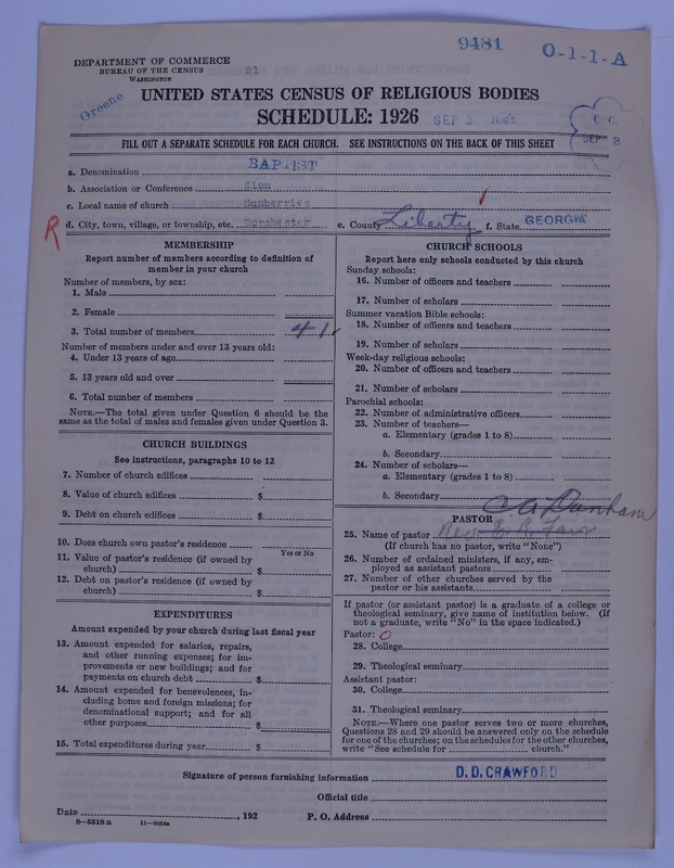 Scan of Negro Baptists: 9481