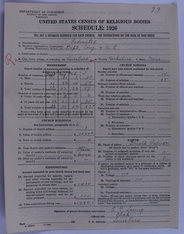 Scan of Federated Churches: 79