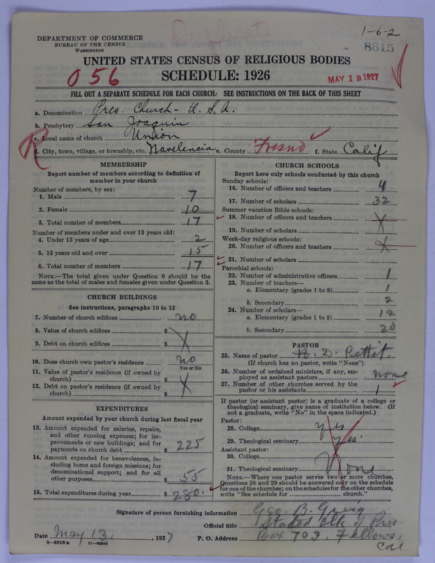 Scan of Presbyterian Church in the United States of America: 8615