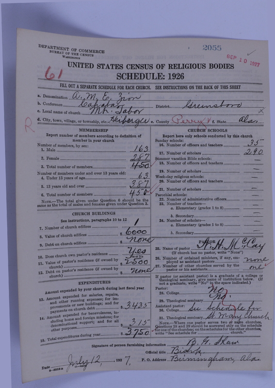 Scan of African Methodist Episcopal Zion Church: 2055