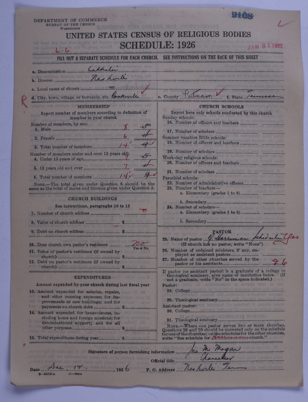 Scan of Roman Catholic Church: 9108