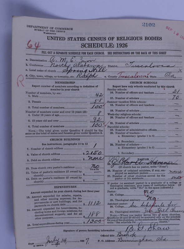 Scan of African Methodist Episcopal Zion Church: 2102