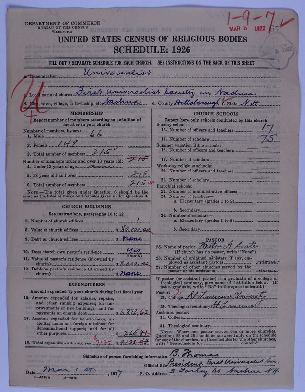 Scan of Universalist Church: 67