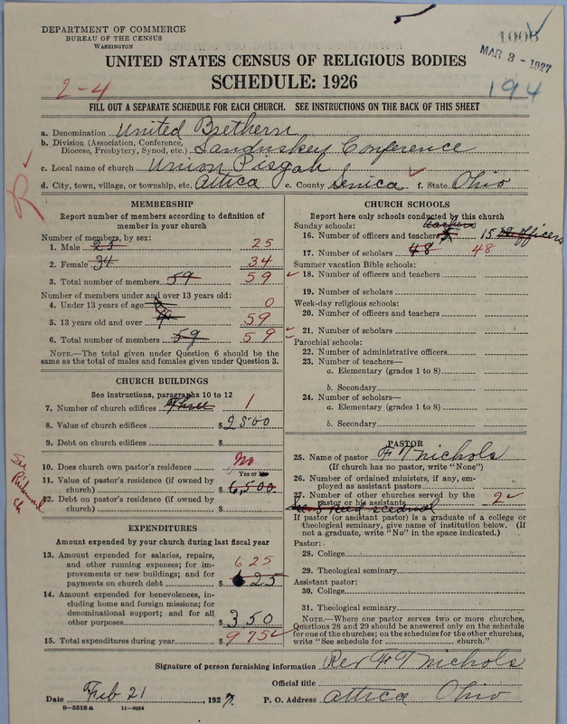 Scan of Church of the United Brethren in Christ: 1006
