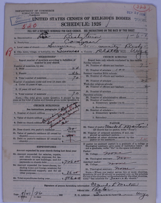 Scan of Presbyterian Church in the United States of America: 7988