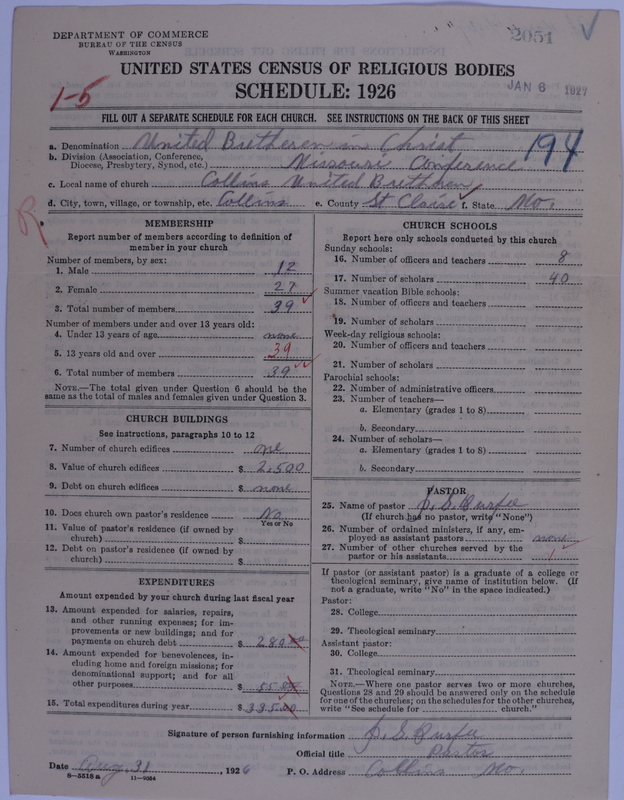 Scan of Church of the United Brethren in Christ: 2051