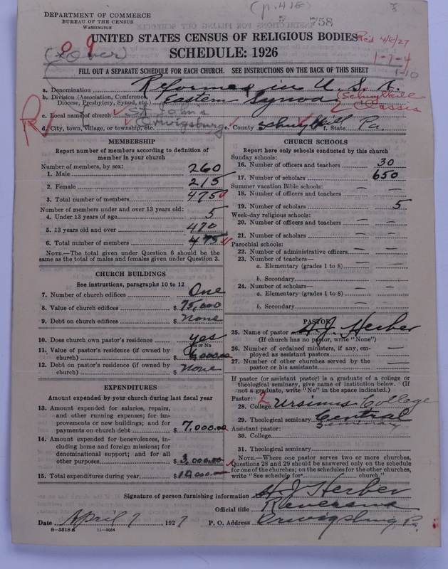 Scan of Reformed Church in the United States: 758