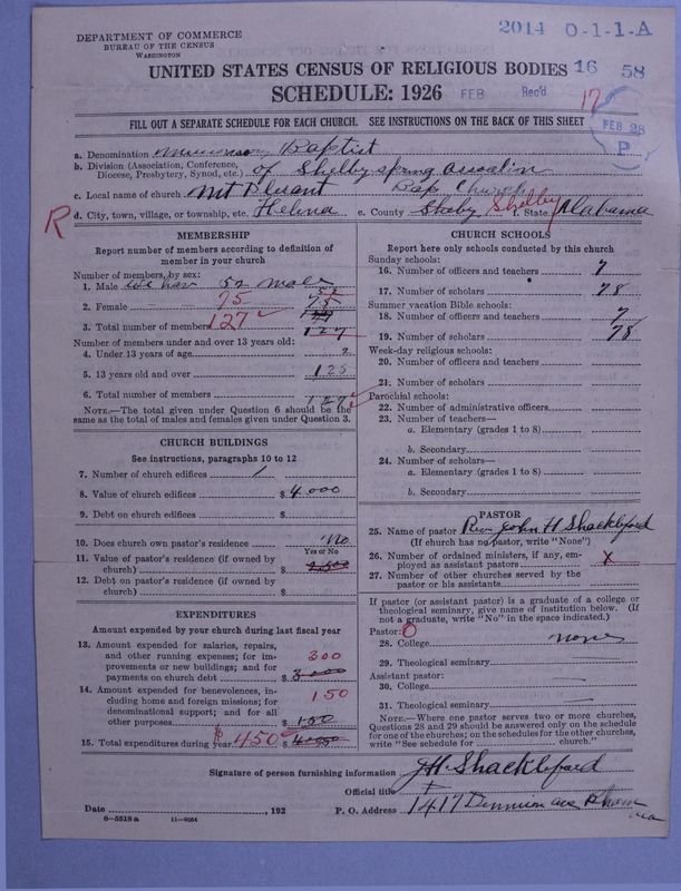 Scan of Negro Baptists: 2014