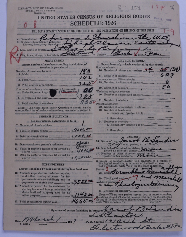 Scan of Reformed Church in the United States: 171