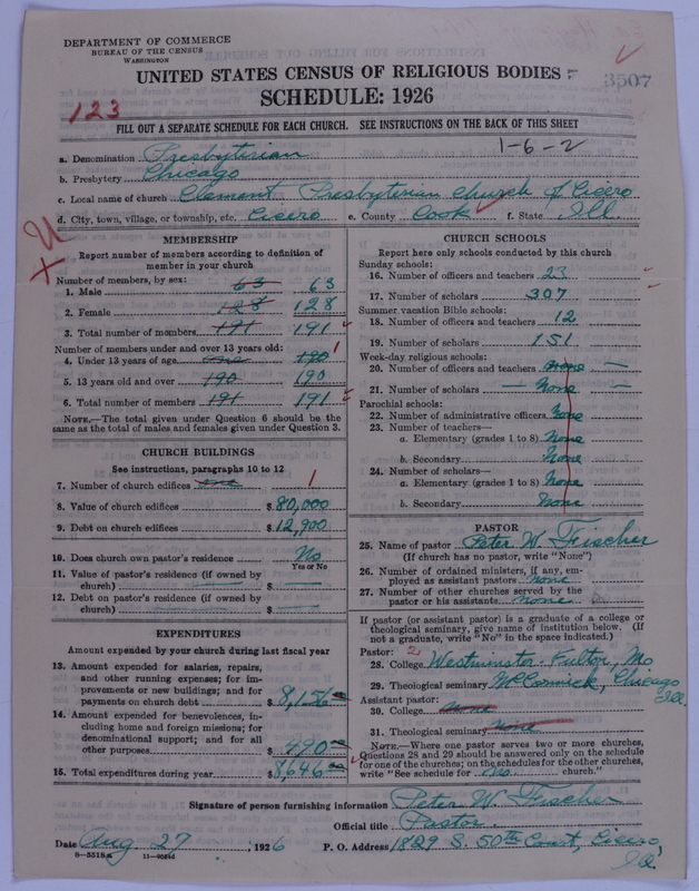 Scan of Presbyterian Church in the United States of America: 3507