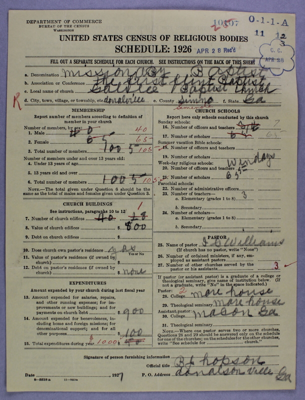 Scan of Negro Baptists: 10107