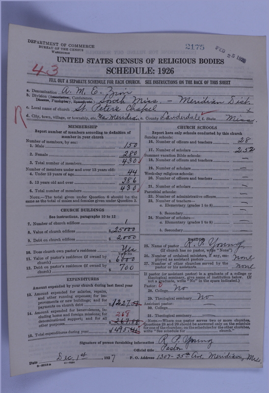Scan of African Methodist Episcopal Zion Church: 2175