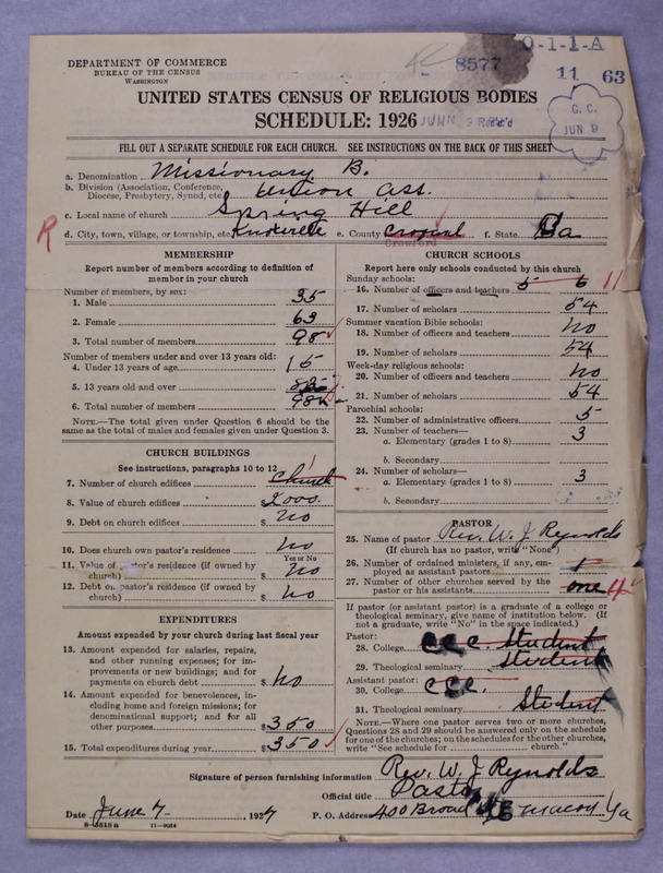 Scan of Negro Baptists: 8577