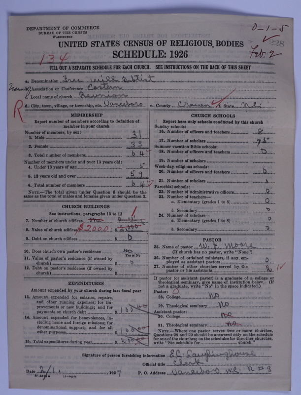 Scan of Free Will Baptists: 228