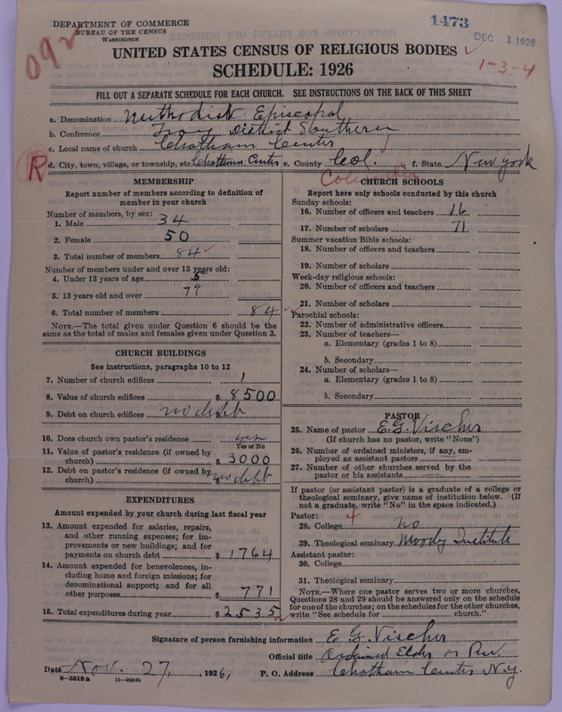 Scan of Methodist Episcopal Church: 1473