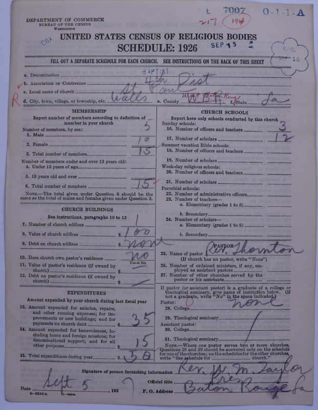 Scan of Negro Baptists: 7007
