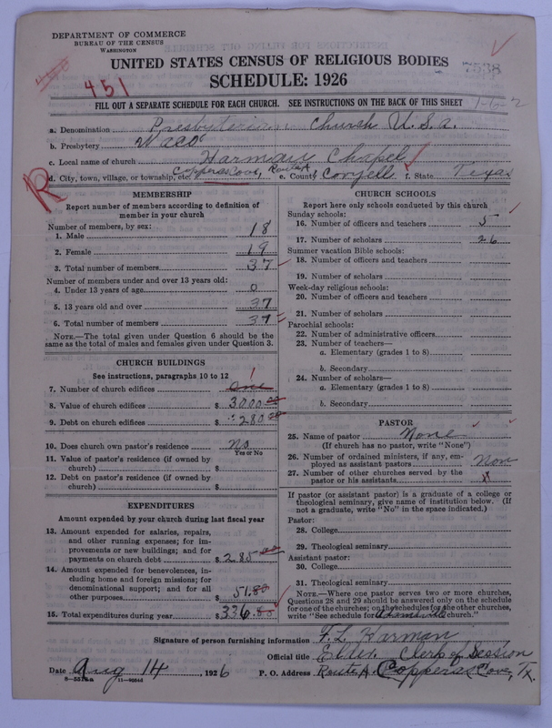 Scan of Presbyterian Church in the United States: 7538