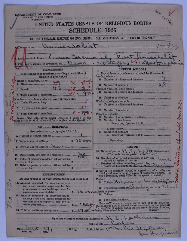 Scan of Universalist Church: 75