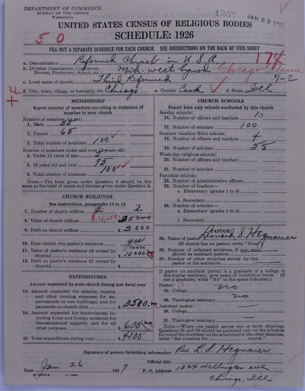 Scan of Reformed Church in the United States: 1257