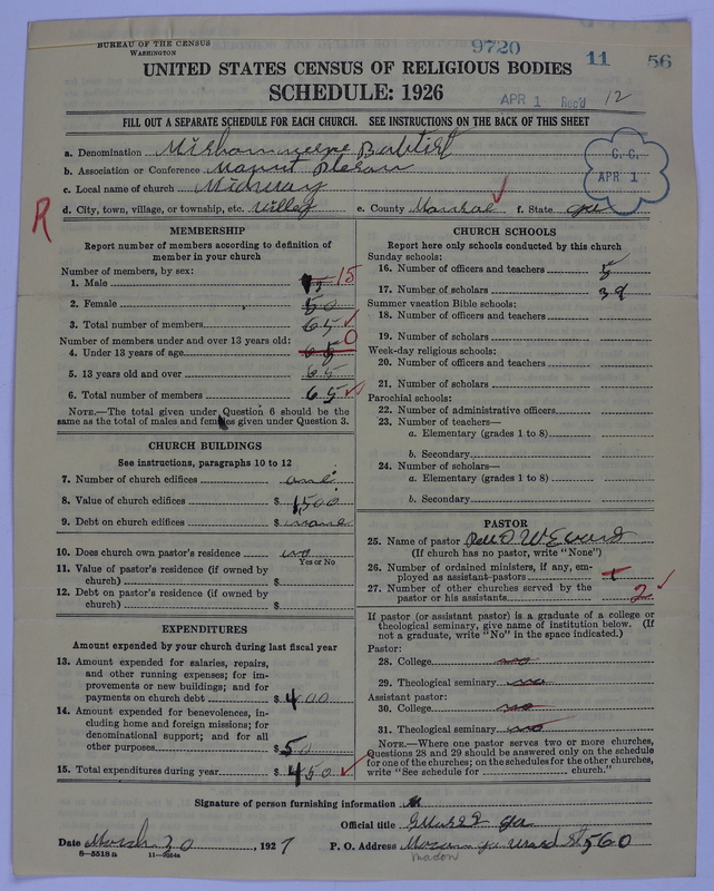 Scan of Negro Baptists: 9720