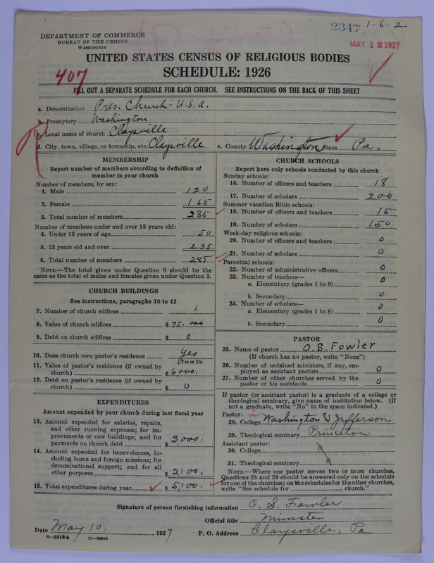 Scan of Presbyterian Church in the United States of America: 2347
