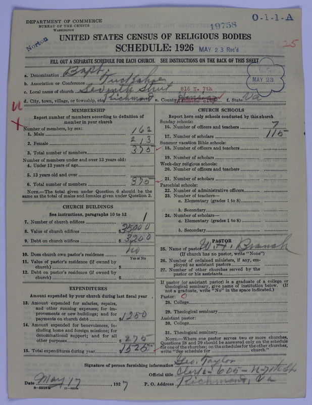Scan of Negro Baptists: 19758