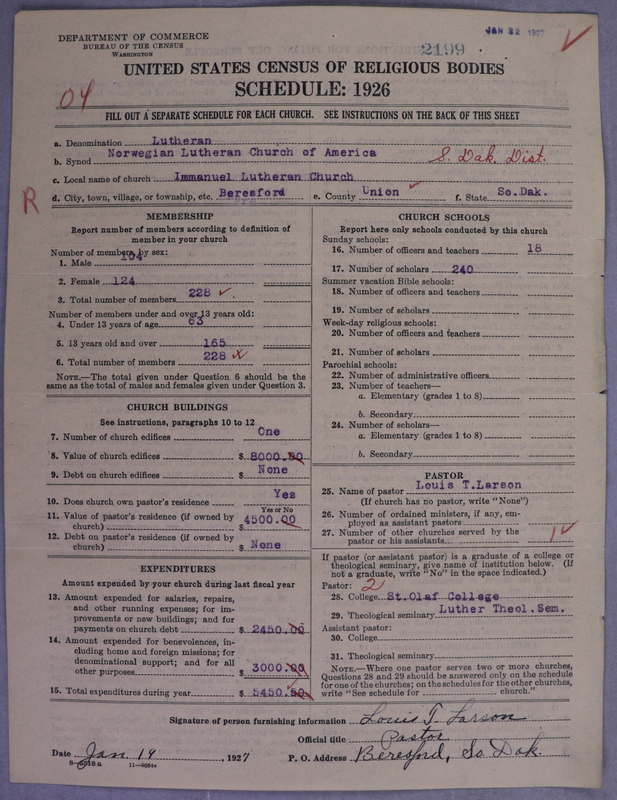 Scan of Norwegian Lutheran Church of America: 2199