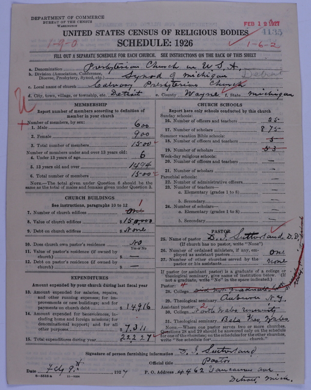 Scan of Presbyterian Church in the United States of America: 4135